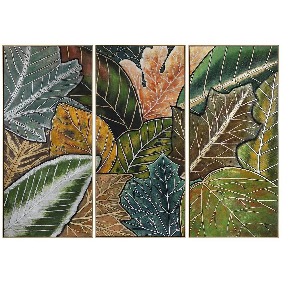 Shaye Rawson's Leaves Triptych Panel, Set of 3