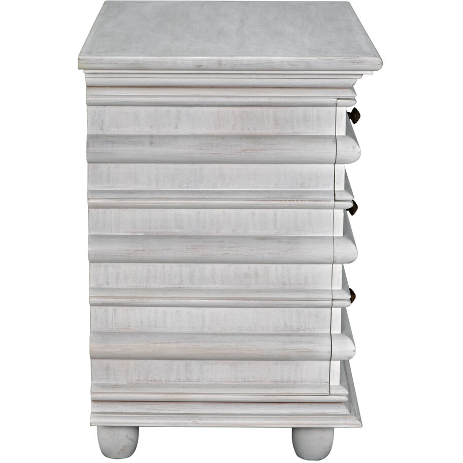 Ascona 30 X 28 inch White Wash Side Table