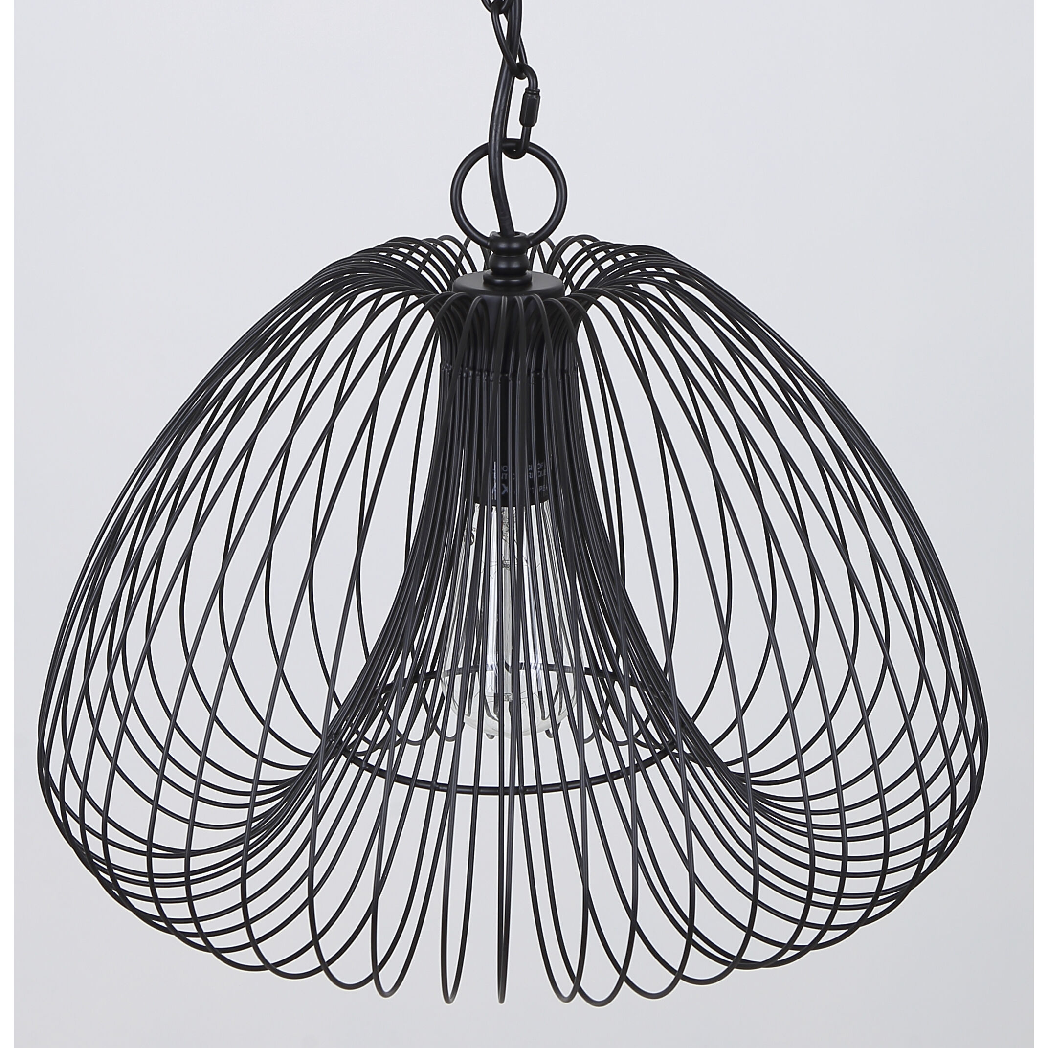Stockholm 1 Light 16 inch Black Swag Pendant Ceiling Light