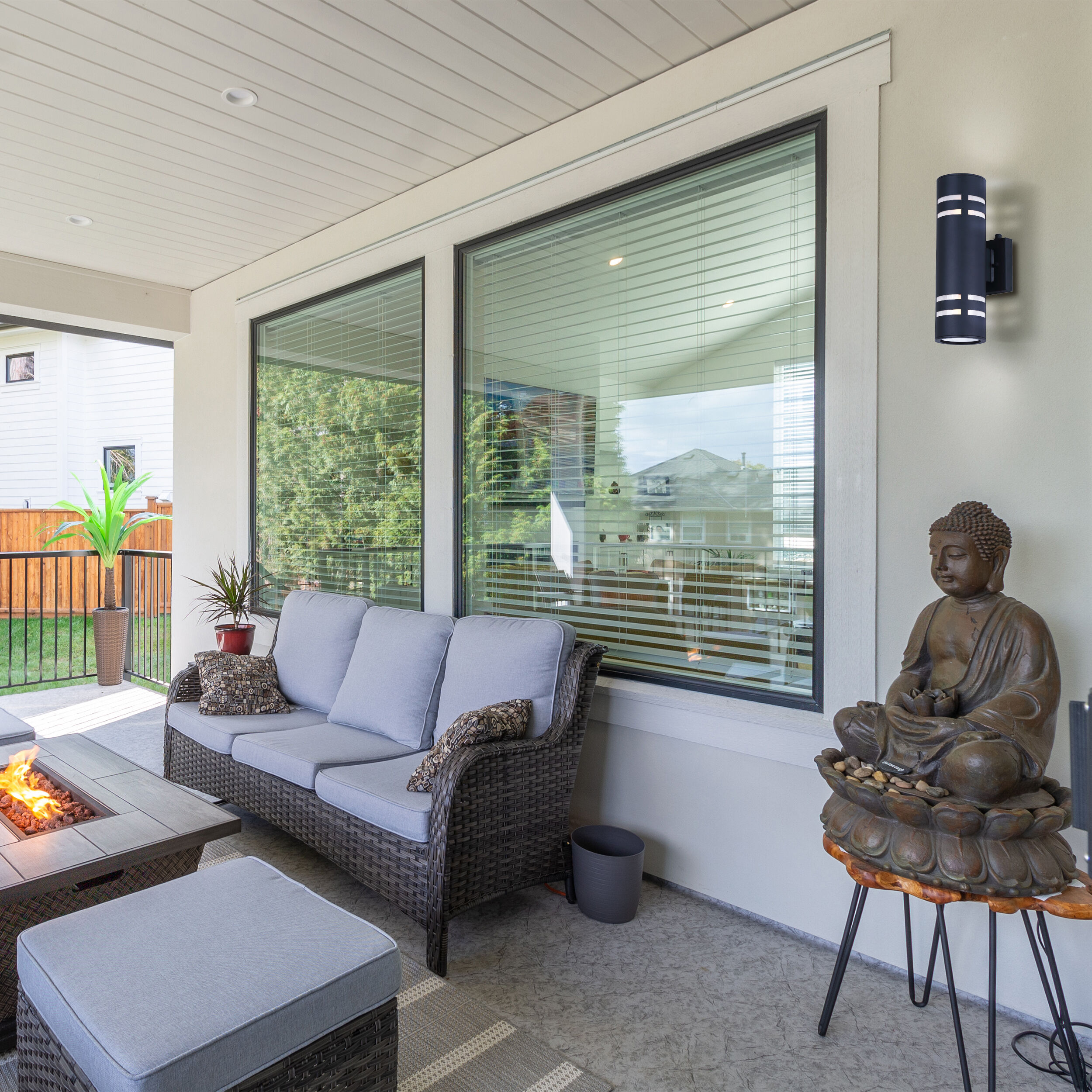 Braxton 1 Light 4.25 inch Black Outdoor Lantern