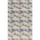 Rivington 72 X 48 inch Blue and Gray Area Rug, Wool and Cotton