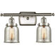Small Bell LED 16 inch Satin Nickel Bath Vanity Light Wall Light, Ballston