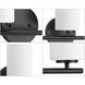 Replay 2 Light 13 inch Textured Black Bath Vanity Wall Light
