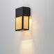 Lattice LED 12 inch Black Outdoor Wall Mount