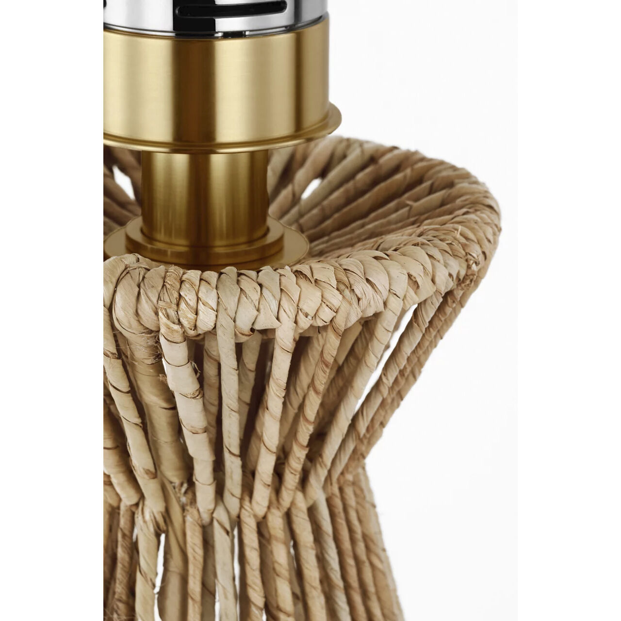 Chapman & Myers Antigua 14.75 inch 1.7 watt Natural Abaca Cordless Accent Lamp Portable Light