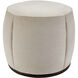 Lanza 21 inch Upholstery: Light Beige; Base: Dark Brown Ottoman