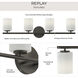 Replay 4 Light 31.13 inch Antique Bronze Bath Vanity Wall Light