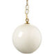 Camber 1 Light 11.5 inch Brass Pendant Ceiling Light