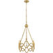 Leona 8 Light 49 inch Distressed Brass Chandelier Ceiling Light