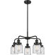 Bell 5 Light 23 inch Matte Black Chandelier Ceiling Light