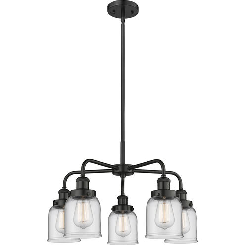 Bell 5 Light 23 inch Matte Black Chandelier Ceiling Light