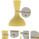 Clare 1 Light 7 inch Sunset Yellow with Polished Nickel Wall Sconce Wall Light
