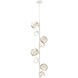 Gem LED 16.4 inch Salt White Chandelier Ceiling Light, Twisted Vine
