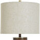 Wood Bridge 32 inch 150.00 watt Brown Brushed Table Lamp Portable Light