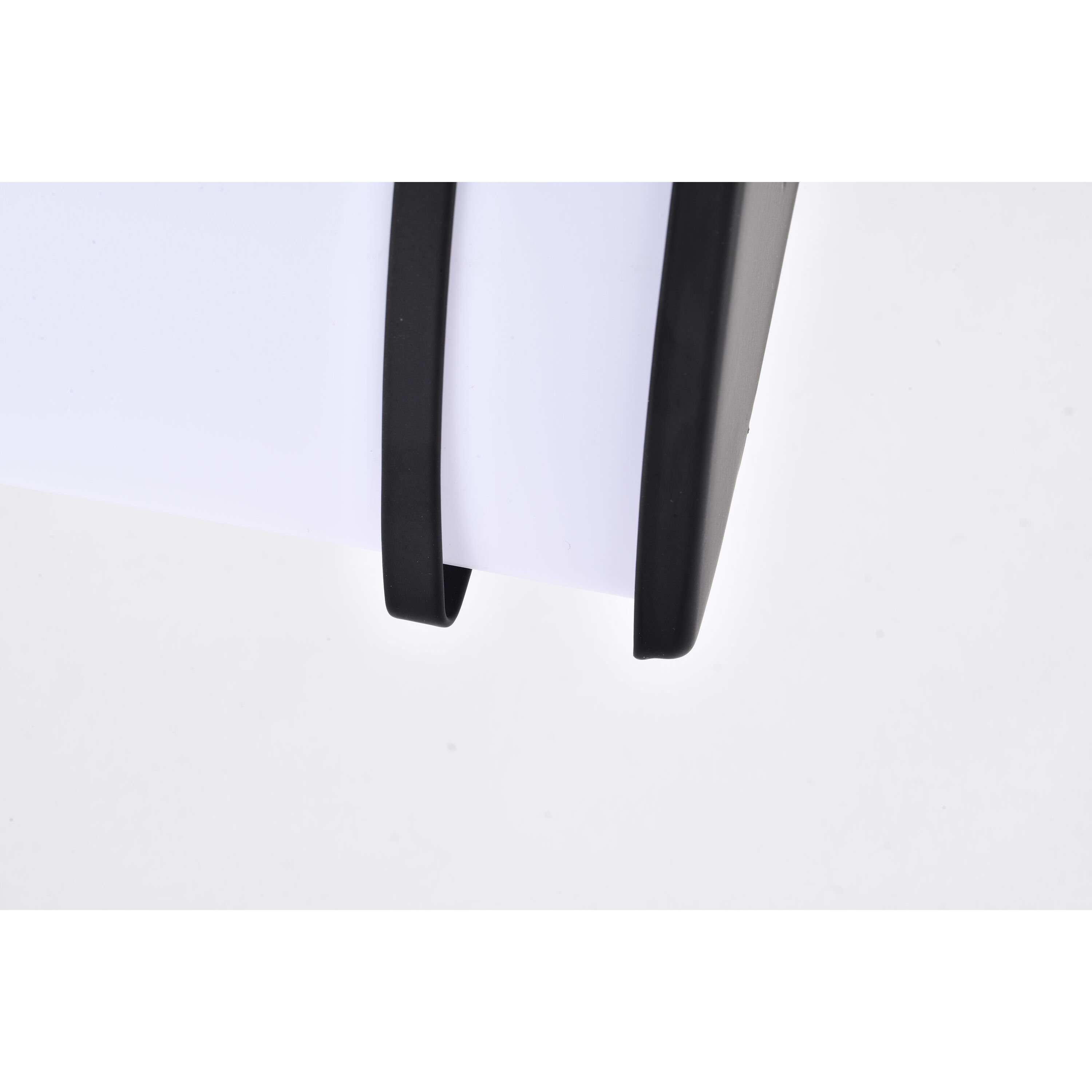 Glamour LED 12 inch Matte Black Linear Flush Mount Ceiling Light