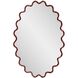 Cloud 36 X 24 inch Burgundy Mirror