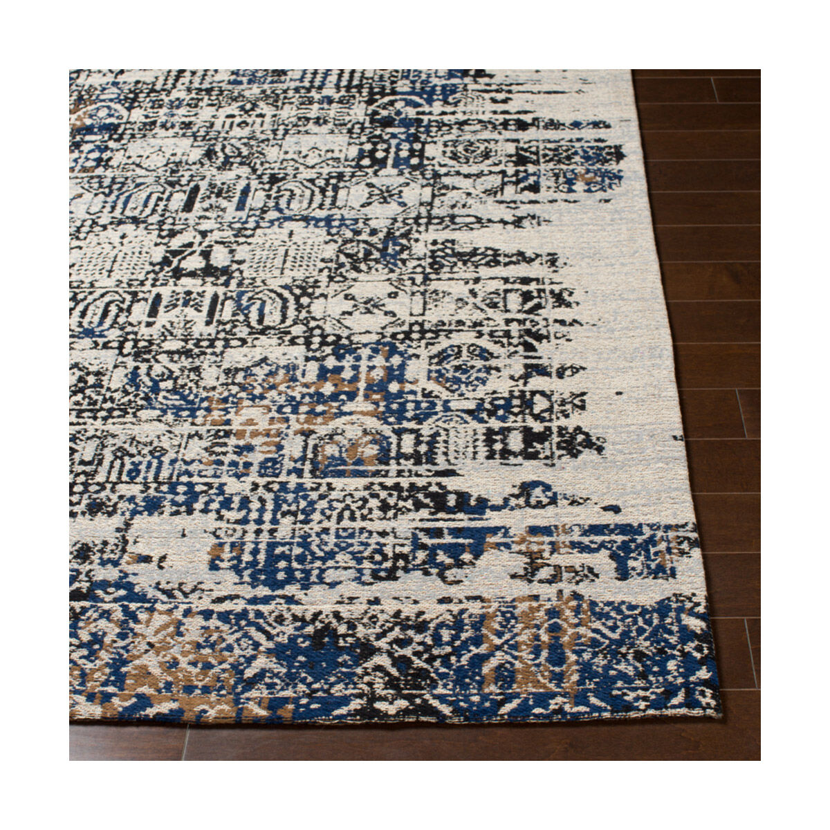 Amsterdam 36 X 24 inch Navy/Charcoal/Camel/Ivory/Denim Rugs, Rectangle