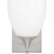 Drew & Jonathan Toffino 1 Light 6 inch Brushed Steel Sconce Wall Light