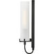 Ryden 1 Light 4.5 inch Black Sconce Wall Light in Etched White