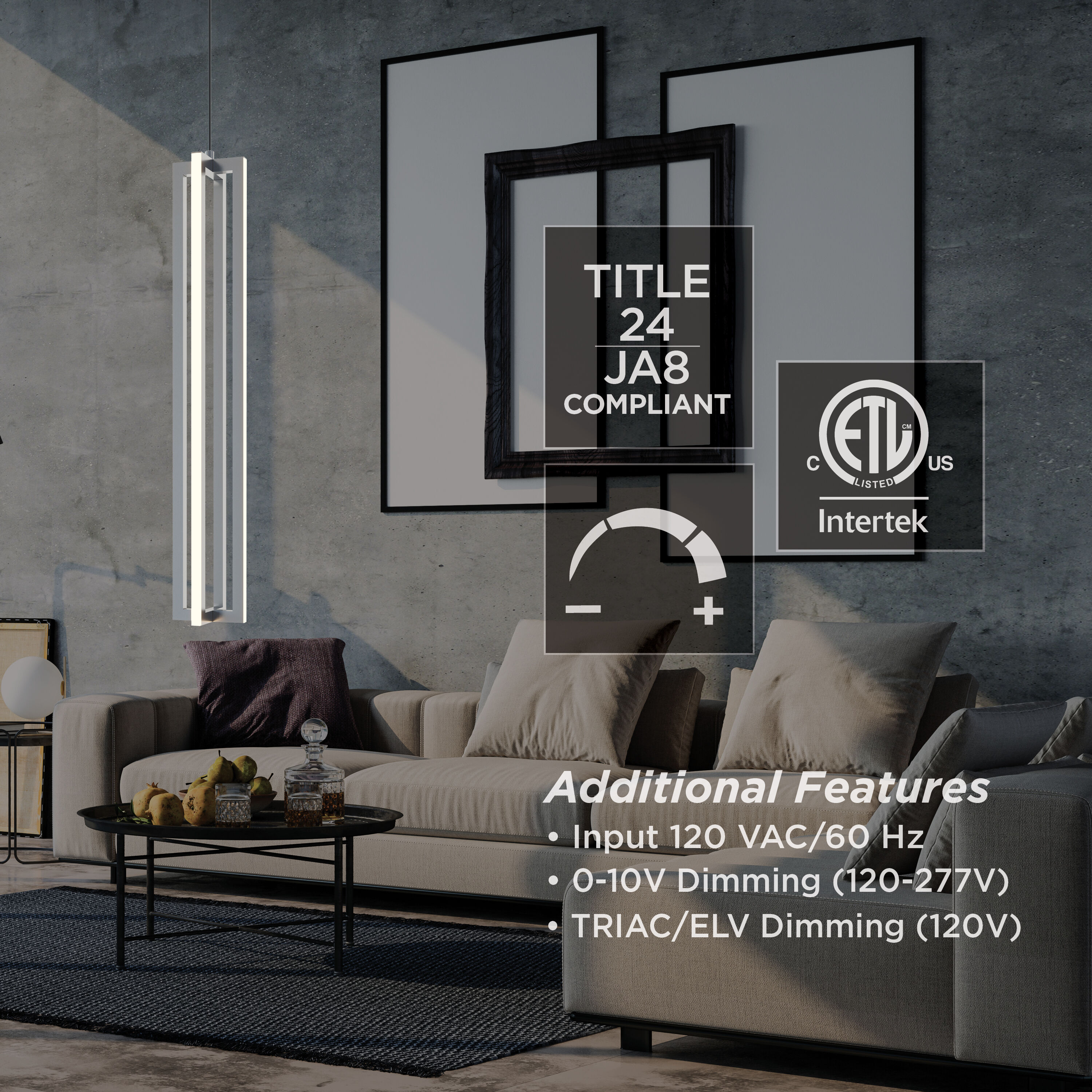 Cass LED 4 inch Gold Pendant Ceiling Light