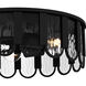 Vera 3 Light 16 inch Matte Black Flush Mount Ceiling Light, Medium