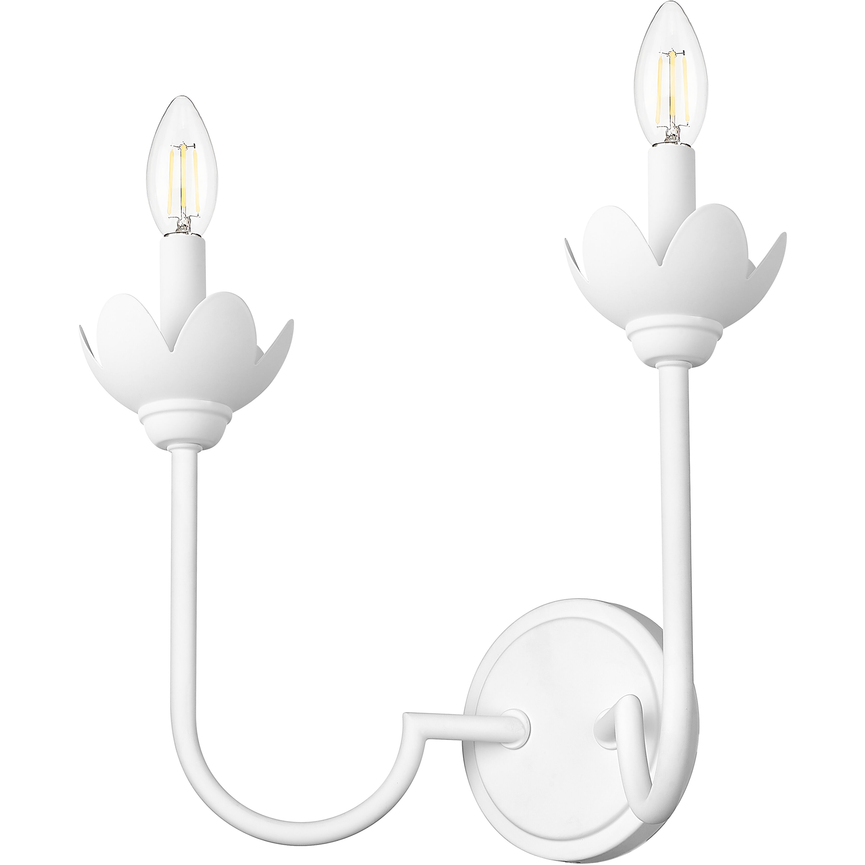 Allistair Wall Sconce Wall Light in Tundra White