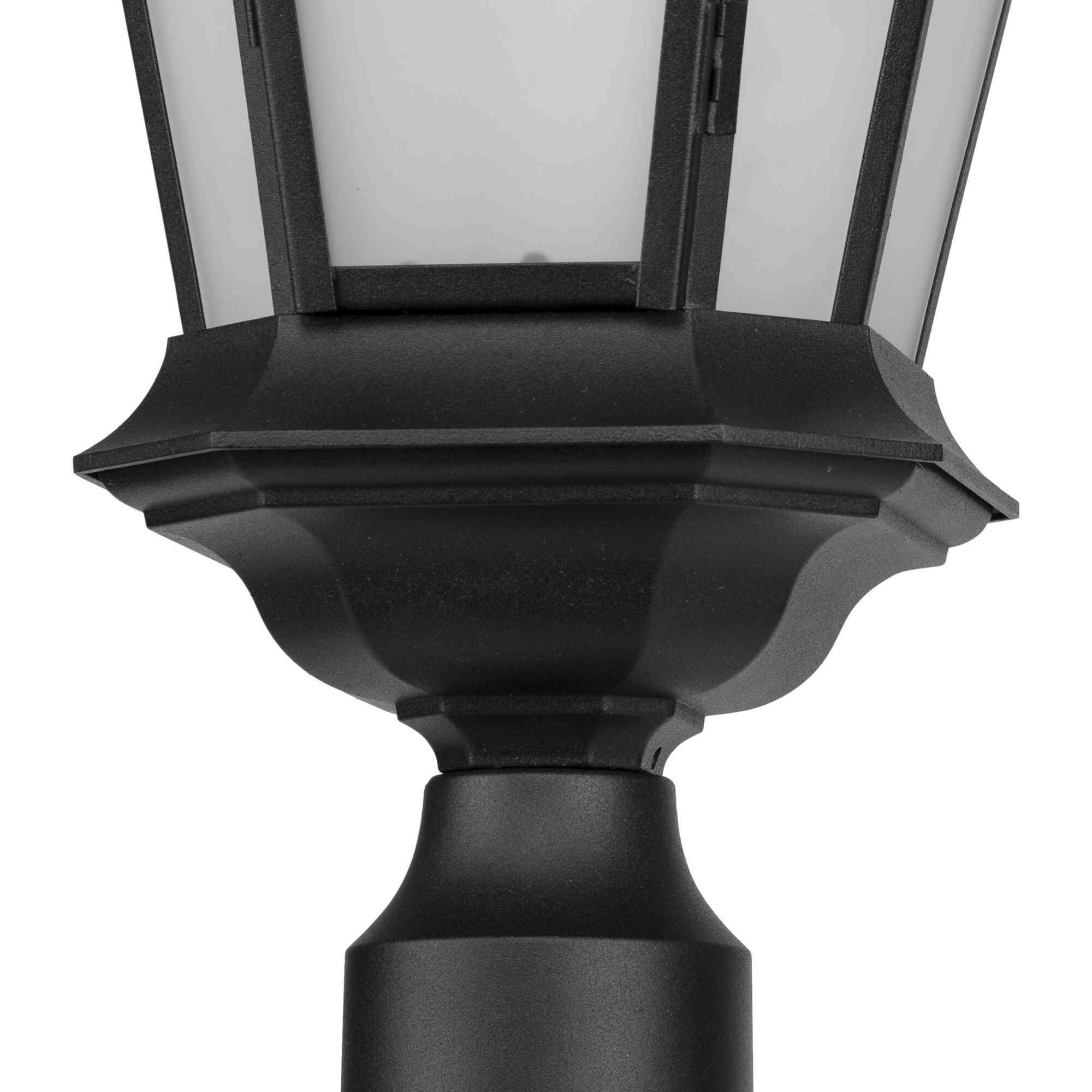 Crawford 1 Light 25 inch Textured Black Outdoor Post Lantern