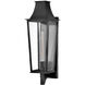Coastal Elements Georgetown 1 Light 26.75 inch Black Outdoor Wall Mount