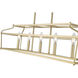 Nellita Island Chandelier Ceiling Light in Vintage Brass