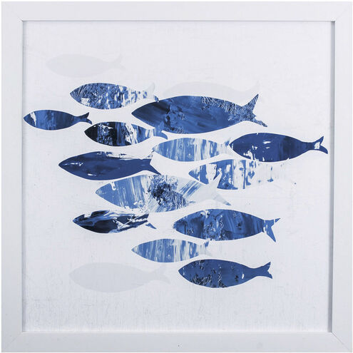 Sea Gold Blue Framed Art