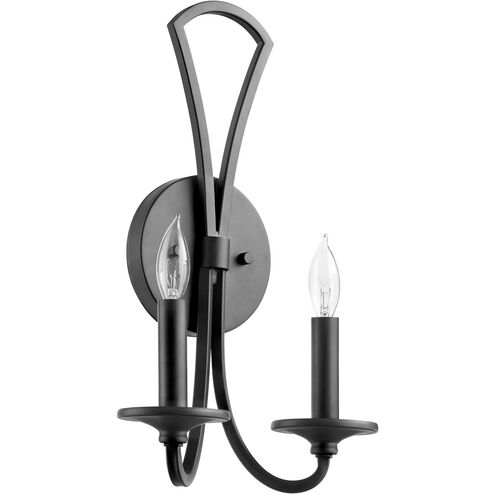 Maryse 2 Light 9 inch Matte Black Wall Sconce Wall Light