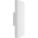 Kelly Wearstler Lotura LED 8 inch Museum White Pocket Sconce Wall Light