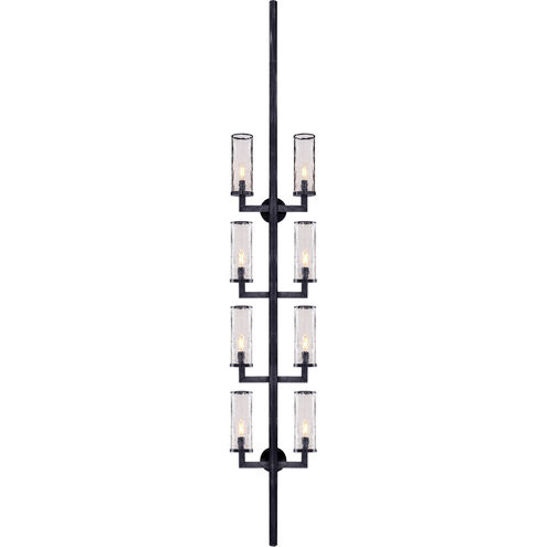 Kelly Wearstler Liaison 8 Light 12.75 inch Bronze Sconce Wall Light in Crackle Glass