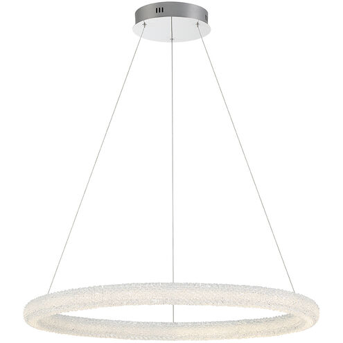 Sassi LED 36 inch Chrome Chandelier Ceiling Light