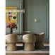Duvernell 1 Light 7.5 inch Contemporary Gold Leaf Wall Sconce Wall Light