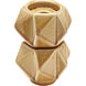 Starred 4.5 X 3.8 inch Candleholder