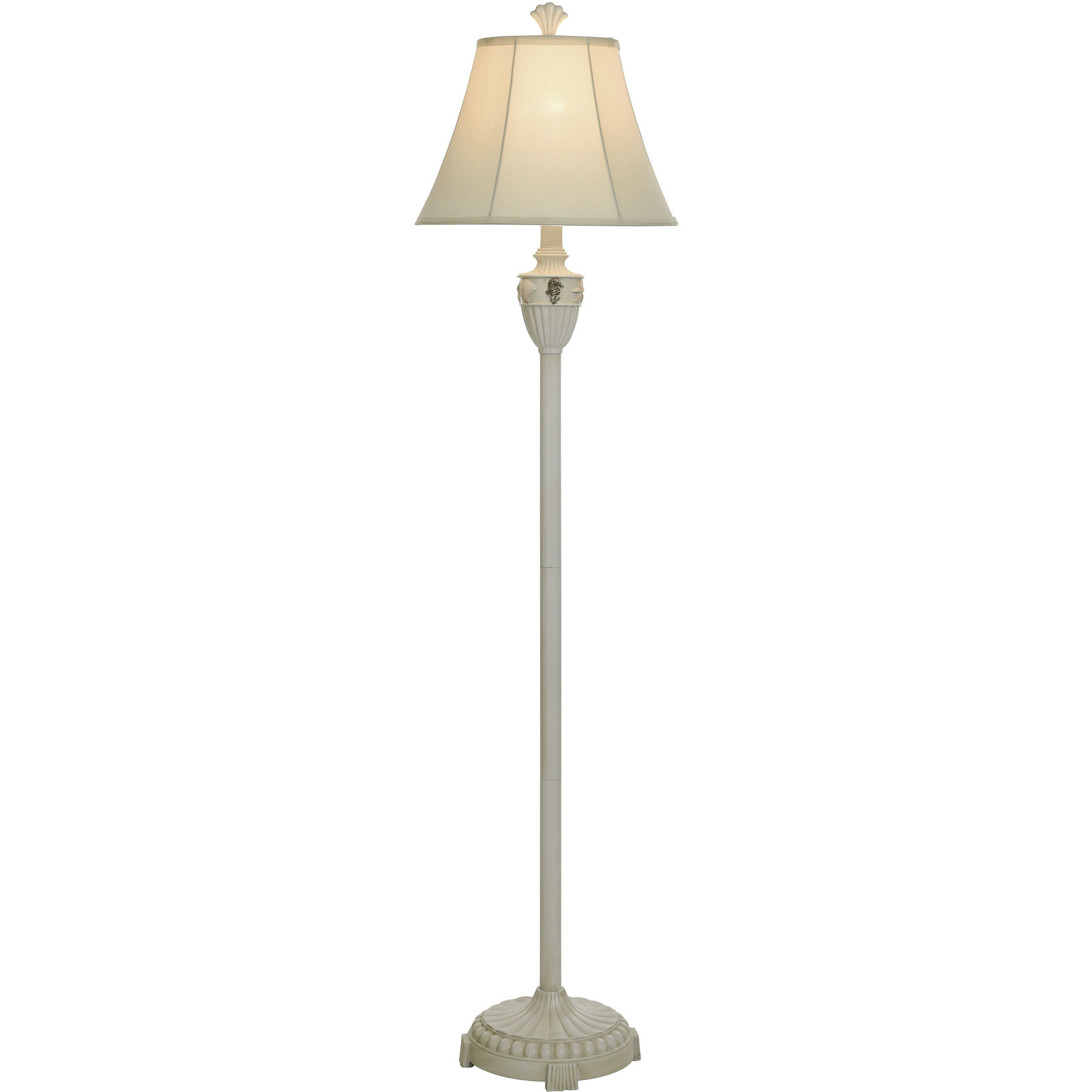 Signature 61 inch 150 watt Cream Floor Lamp Portable Light