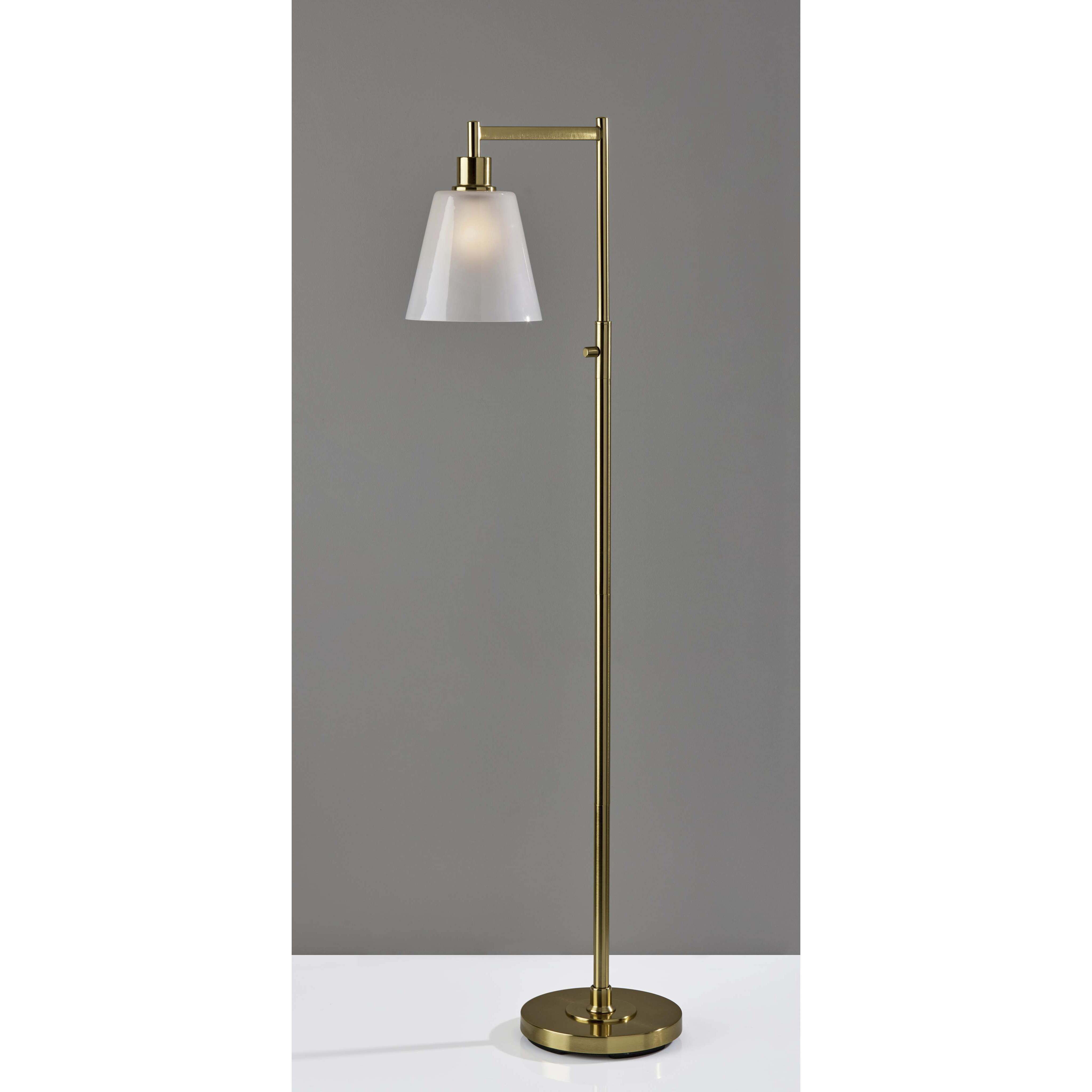Gio 56 inch 60.00 watt Painted Brass Floor Lamp Portable Light