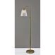 Gio 56 inch 60.00 watt Painted Brass Floor Lamp Portable Light