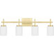 Wilburn LED 31 inch Satin Brass Bath Light Wall Light