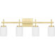 Wilburn LED 31 inch Satin Brass Bath Light Wall Light