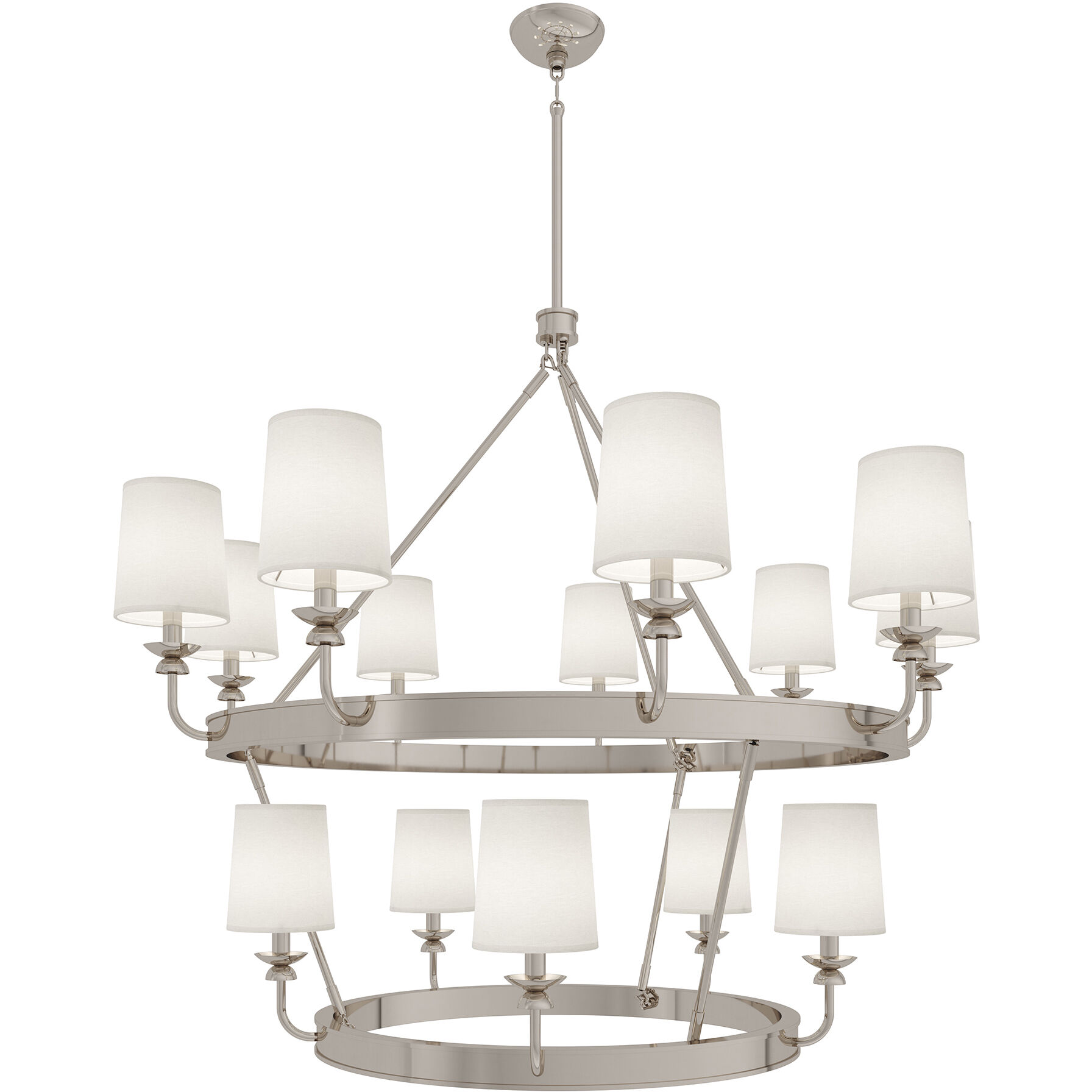 William 14 Light 48.75 inch Polished Nickel Chandelier Ceiling Light