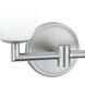 Chancellor Vanity Light Wall Light in Brushed Nickel