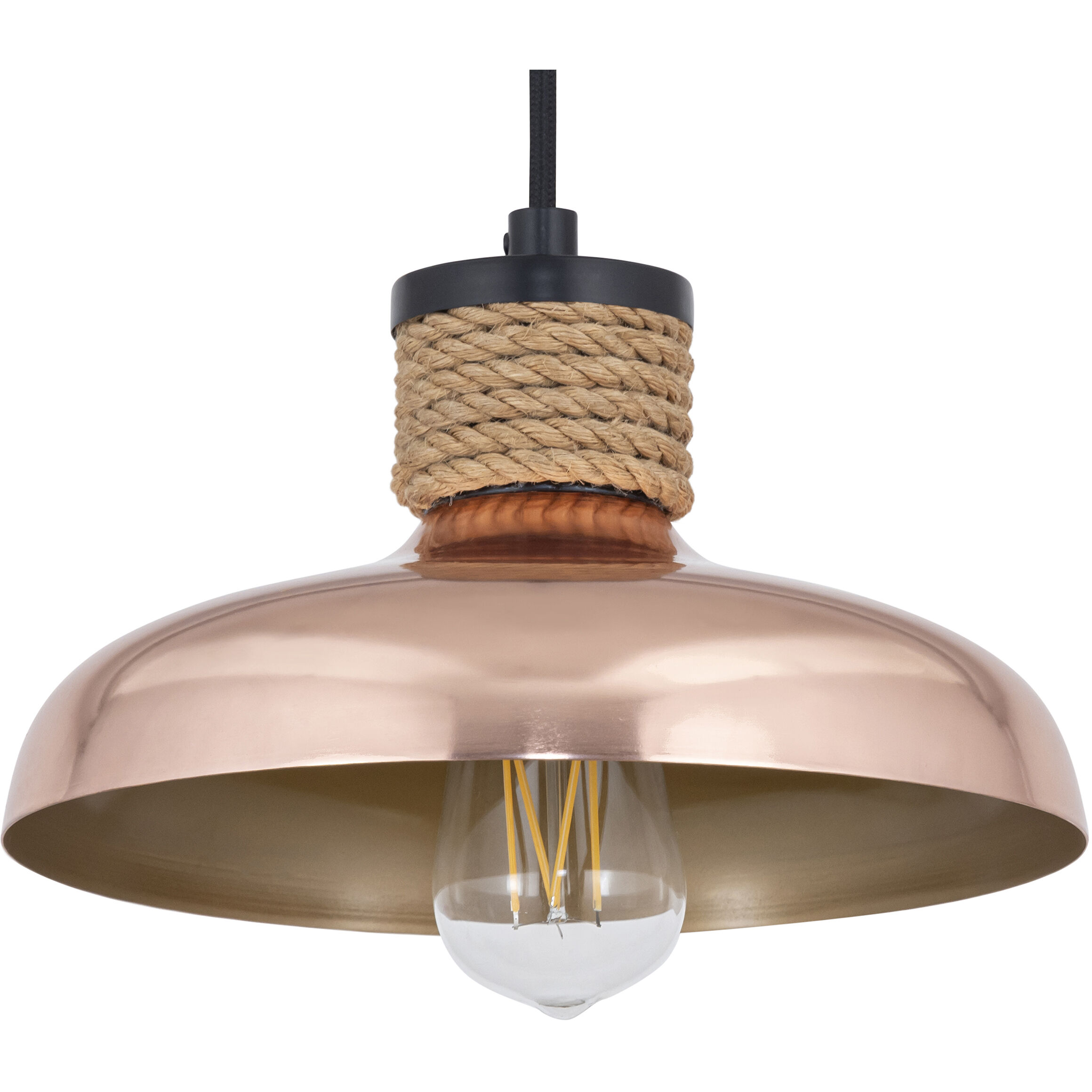 Bingham 1 Light 9.75 inch Copper Single Pendant Ceiling Light