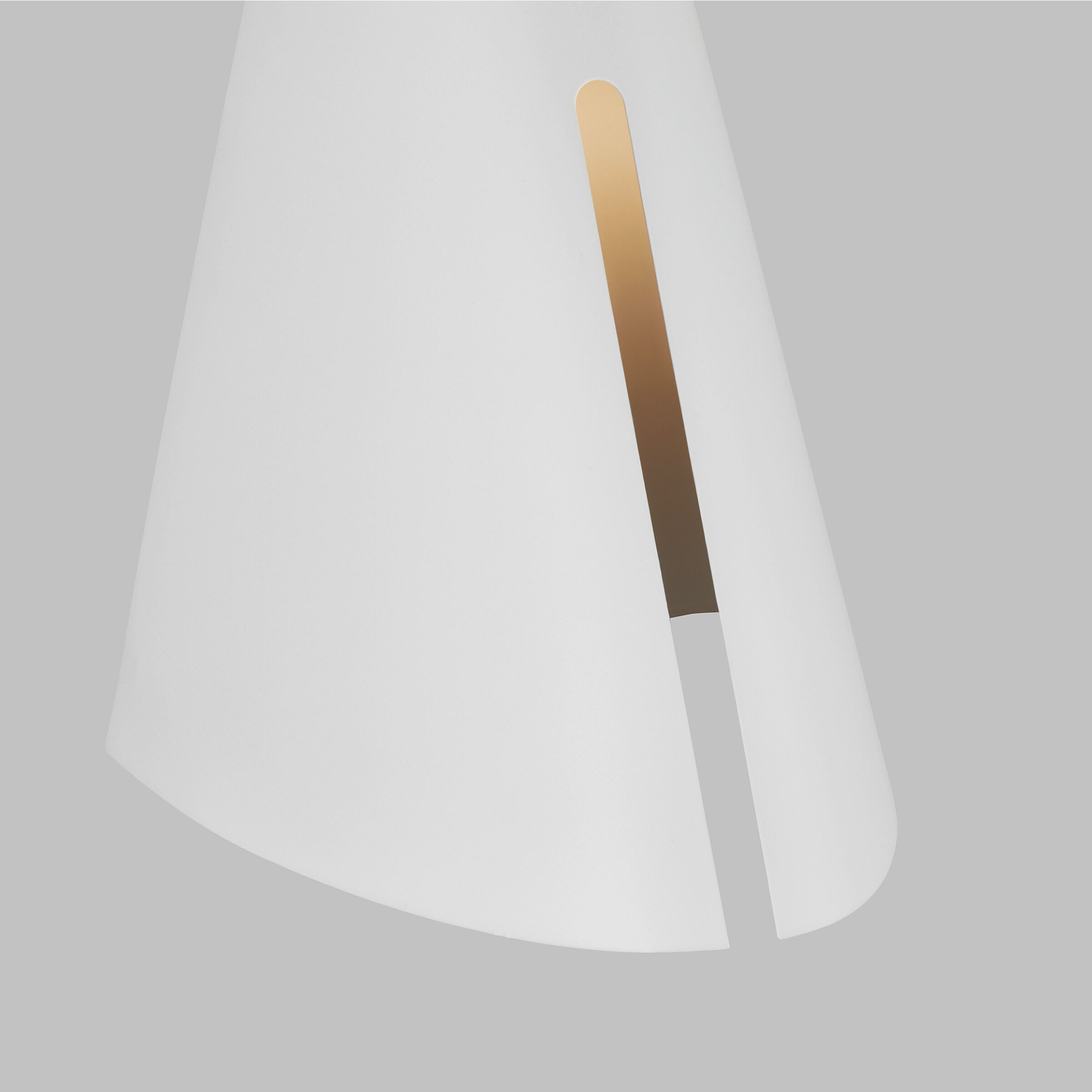 Kelly by Kelly Wearstler Cambre 1 Light 6 inch Matte White and Burnished Brass Wall Sconce Wall Light in Matte White / Burnished Brass