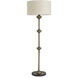 Lucente 66.93 inch 60 watt Vintage Brass Floor Lamp Portable Light