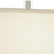 Artemis 20.5 inch 60 watt Clear Crystal with Silver Plate Accent Lamp Portable Light in Off-White Dupioni