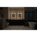 Azores 4 Light 25 inch Black Linear Bath Wall Light, Medium