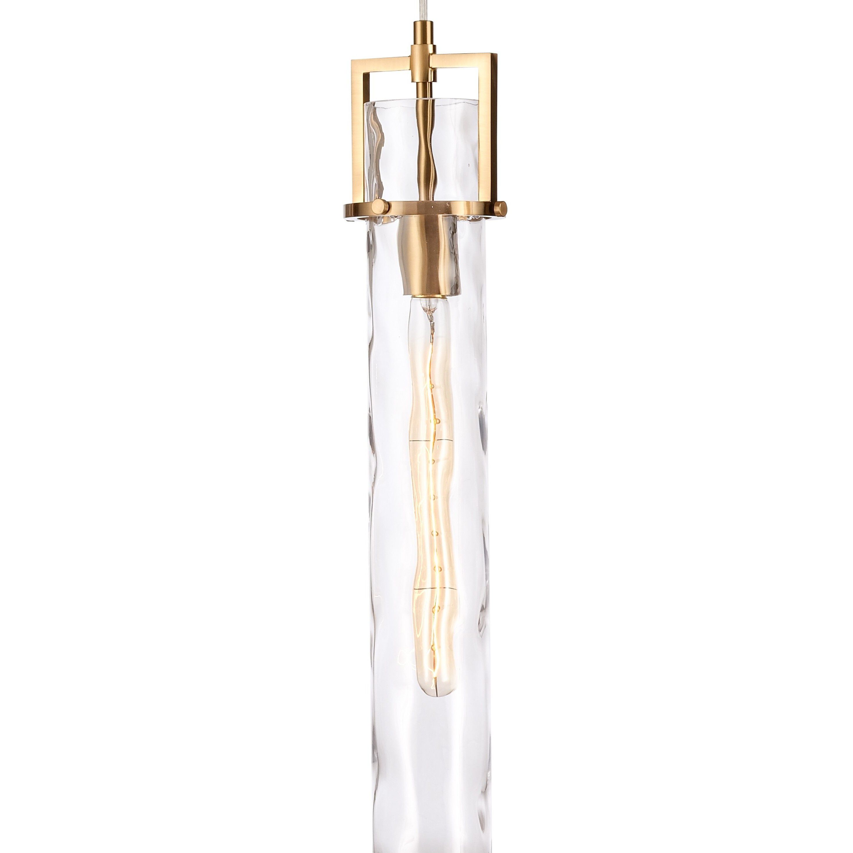 Jayden 4 Light 50 inch Lacquered Gold Linear Chandelier Ceiling Light