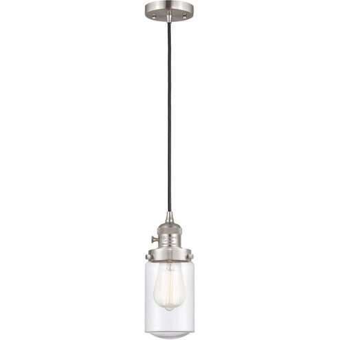 Franklin Restoration Dover LED 5 inch Brushed Satin Nickel Mini Pendant Ceiling Light